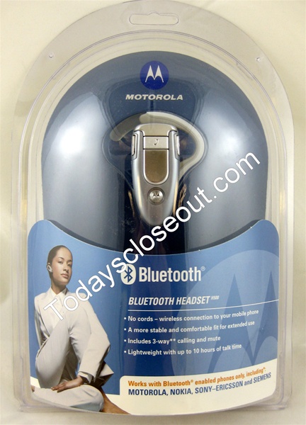 ORIGINAL MOTOROLA H500 SKY BLUE BLUETOOTH HEADSET WHOLESALE